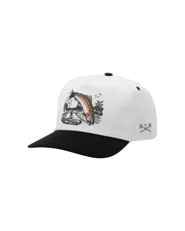 Dark Seas Redband Snapback - Off White/Black