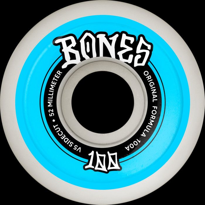 Bones Wheels OG V5 Sidecut 100A White 52