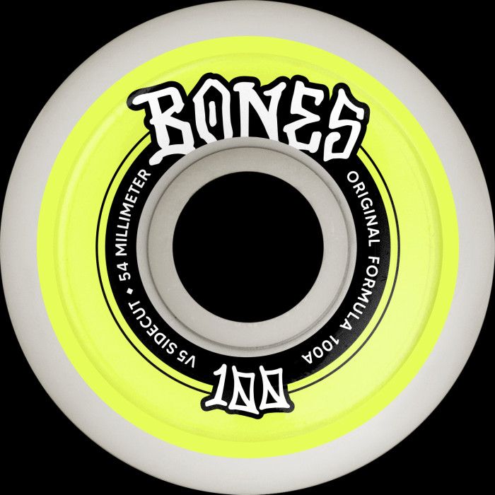 Bones Wheels OG V5 Sidecut 100A White 54