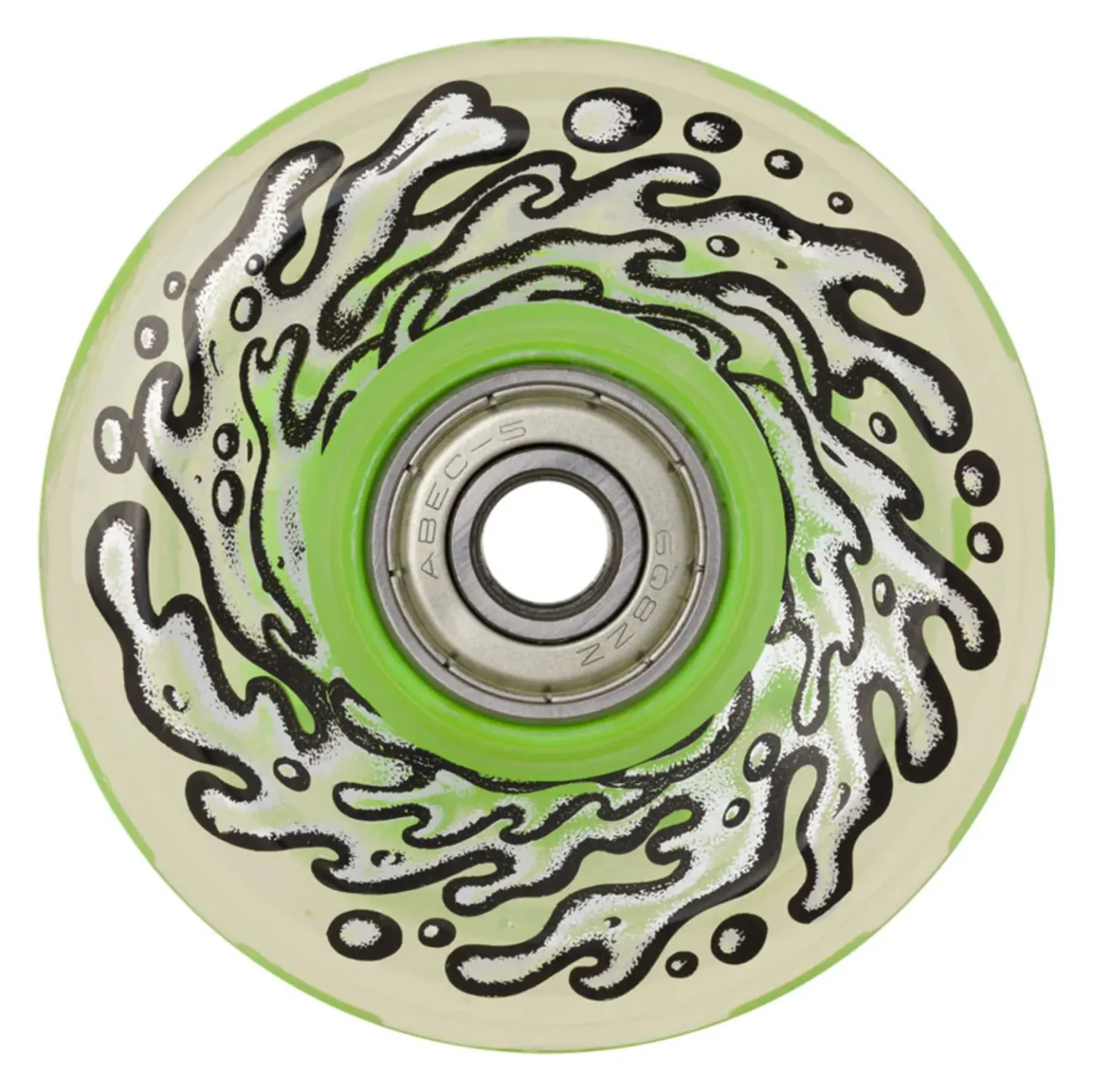 Slime Balls Wheels Light Ups w/Green LED Bearings 78A 60mm