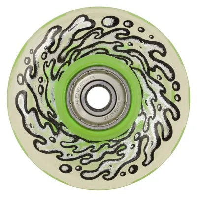 Slime Balls Wheels Light Ups w/Green LED Bearings 78A 60mm