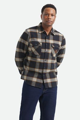 Brixton Bowery Flannel - Black/Cream