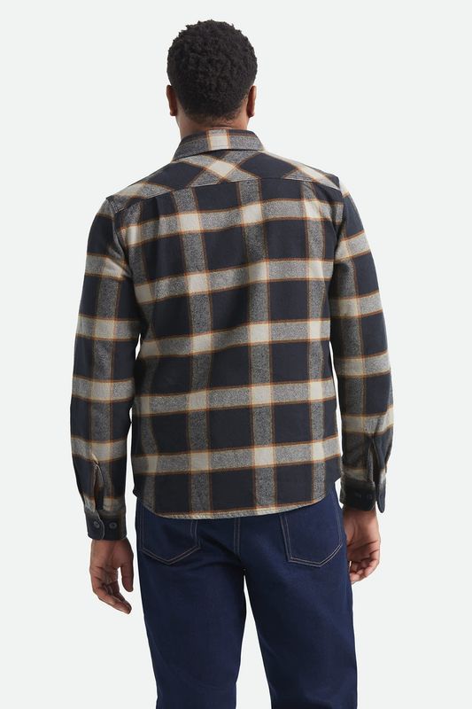 Brixton Bowery Flannel - Black/Cream