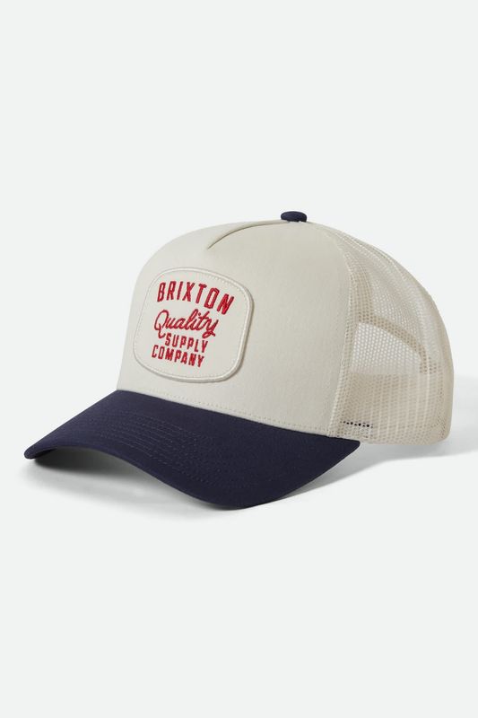 Brixton Hubal Trucker - Off White/Midnight Blue