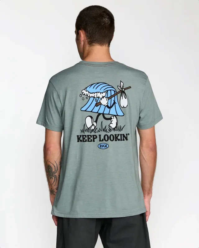 RVCA Keep Looking Tee - Lead