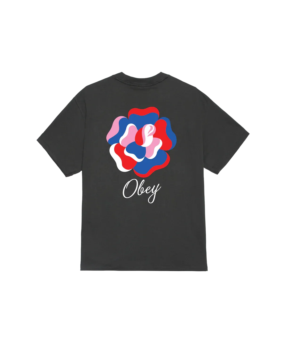 Obey Paper Rose Tee - Vintage Black