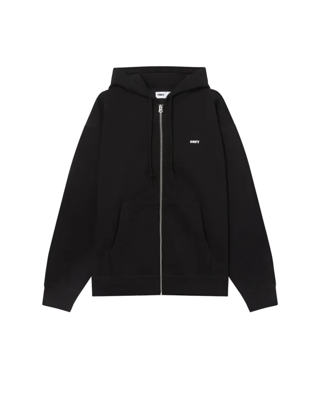 Obey Established Works Zip Hood II - Black