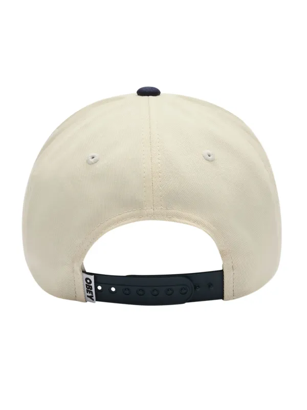 Obey Delta 5 Panel Hat - Navy Multi