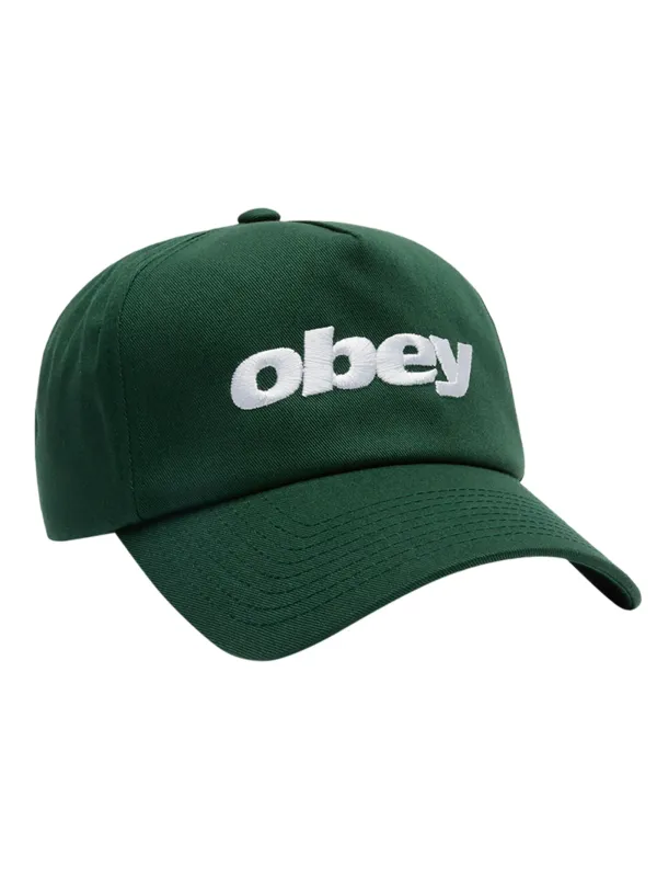 Obey Delta 5 Panel Hat - Spruce