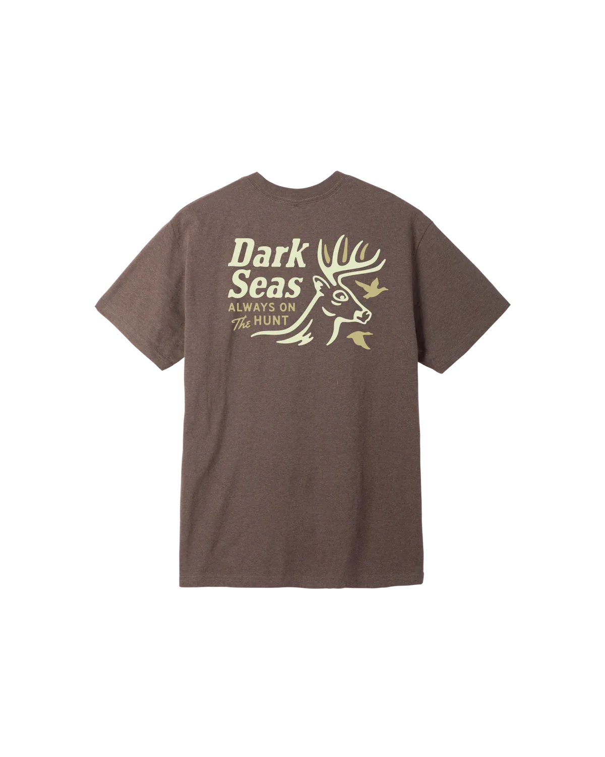 Dark Seas Buck Wild Blended Tee - Heather Brown