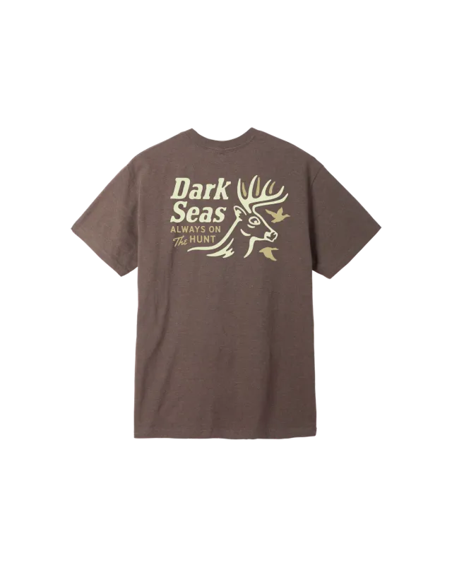 Dark Seas Buck Wild Blended Tee - Heather Brown