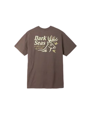 Dark Seas Buck Wild Blended Tee - Heather Brown