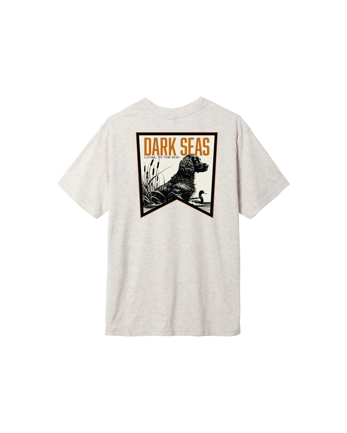 Dark Seas Boykin Wash Tee - Oatmeal Heather