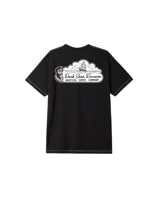 Dark Seas Sea Dogs Contrast Tee - Heather Black