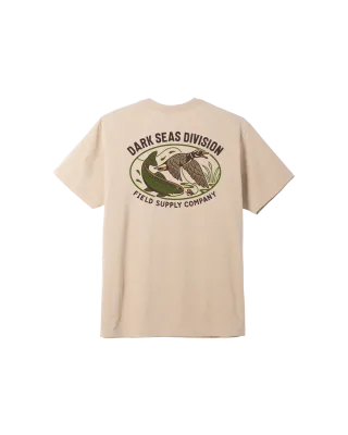 Dark Seas Creek Country Blended Tee - Heather Sand