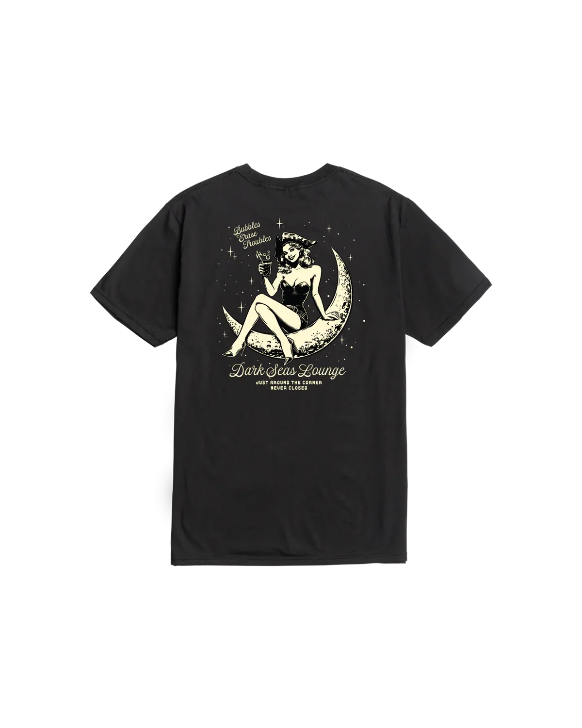 Dark Seas Moon Maiden Tee - Black