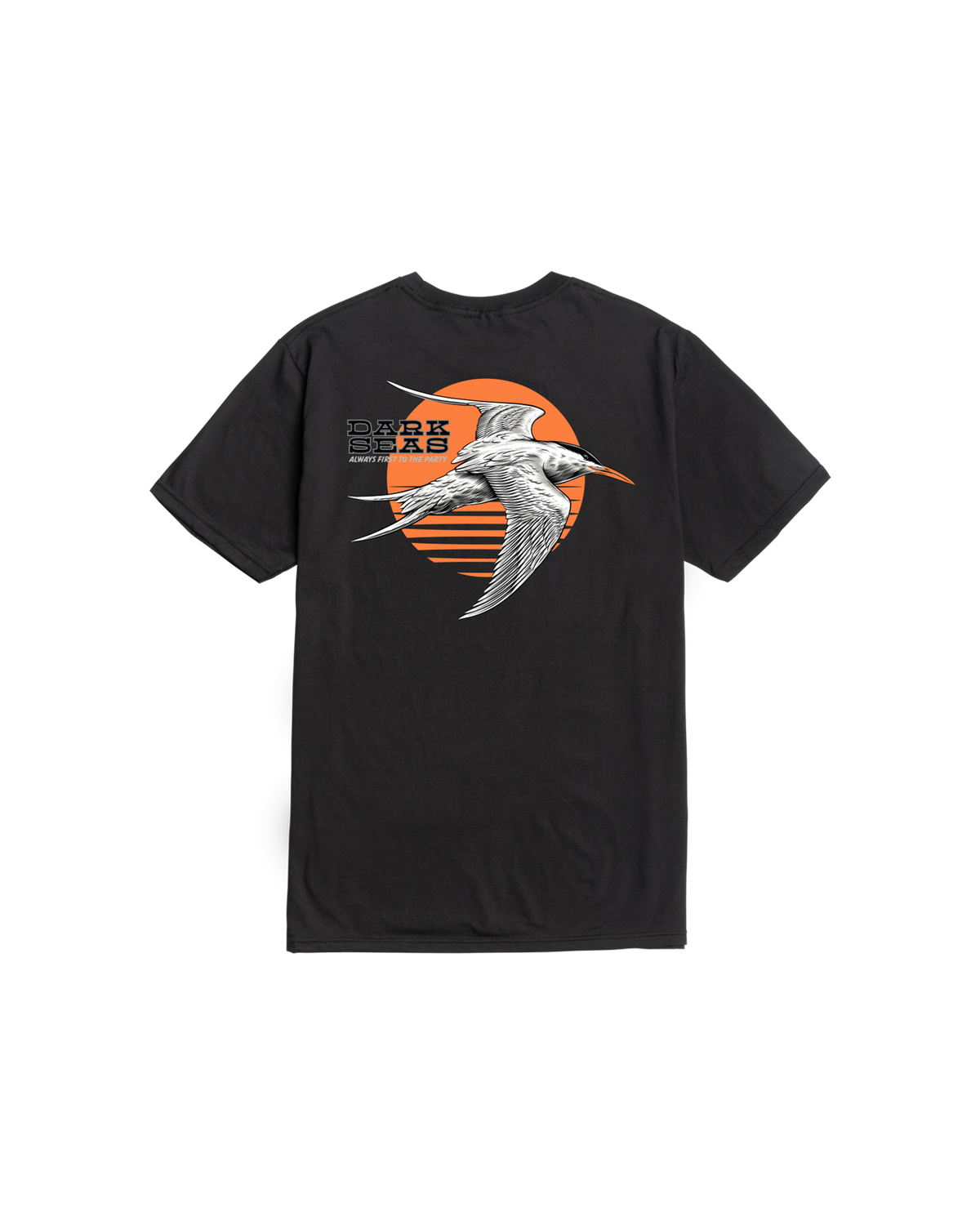 Dark Seas Tern Bird Tee - Black