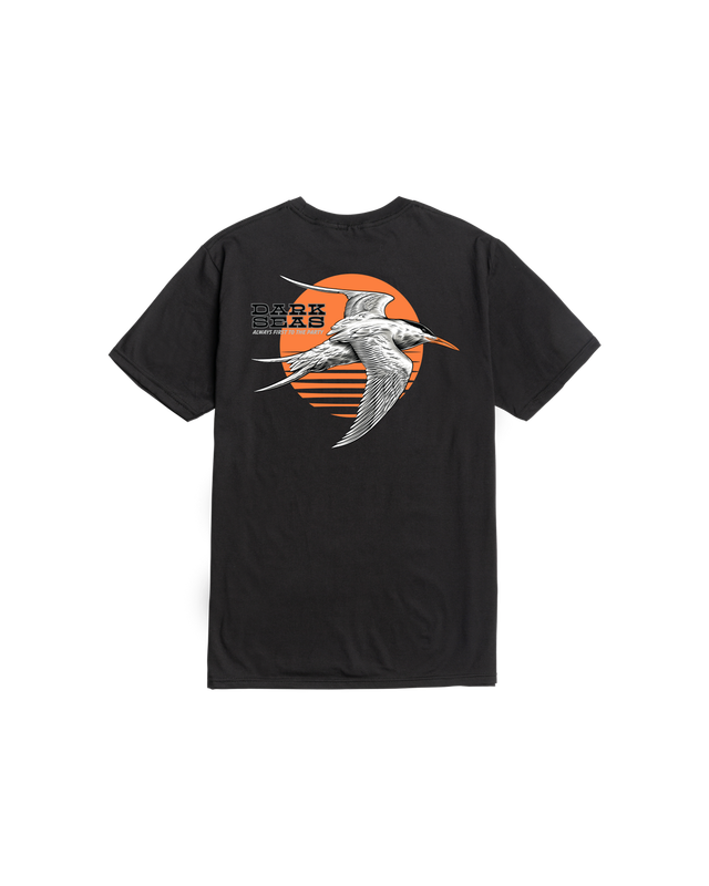Dark Seas Tern Bird Tee - Black