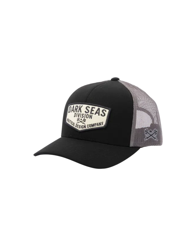 Dark Seas Transom Trucker - Black