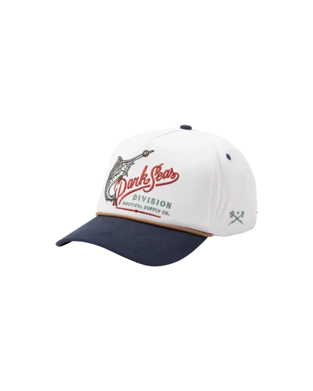 Dark Seas Reyes Snapback - Off White/Navy