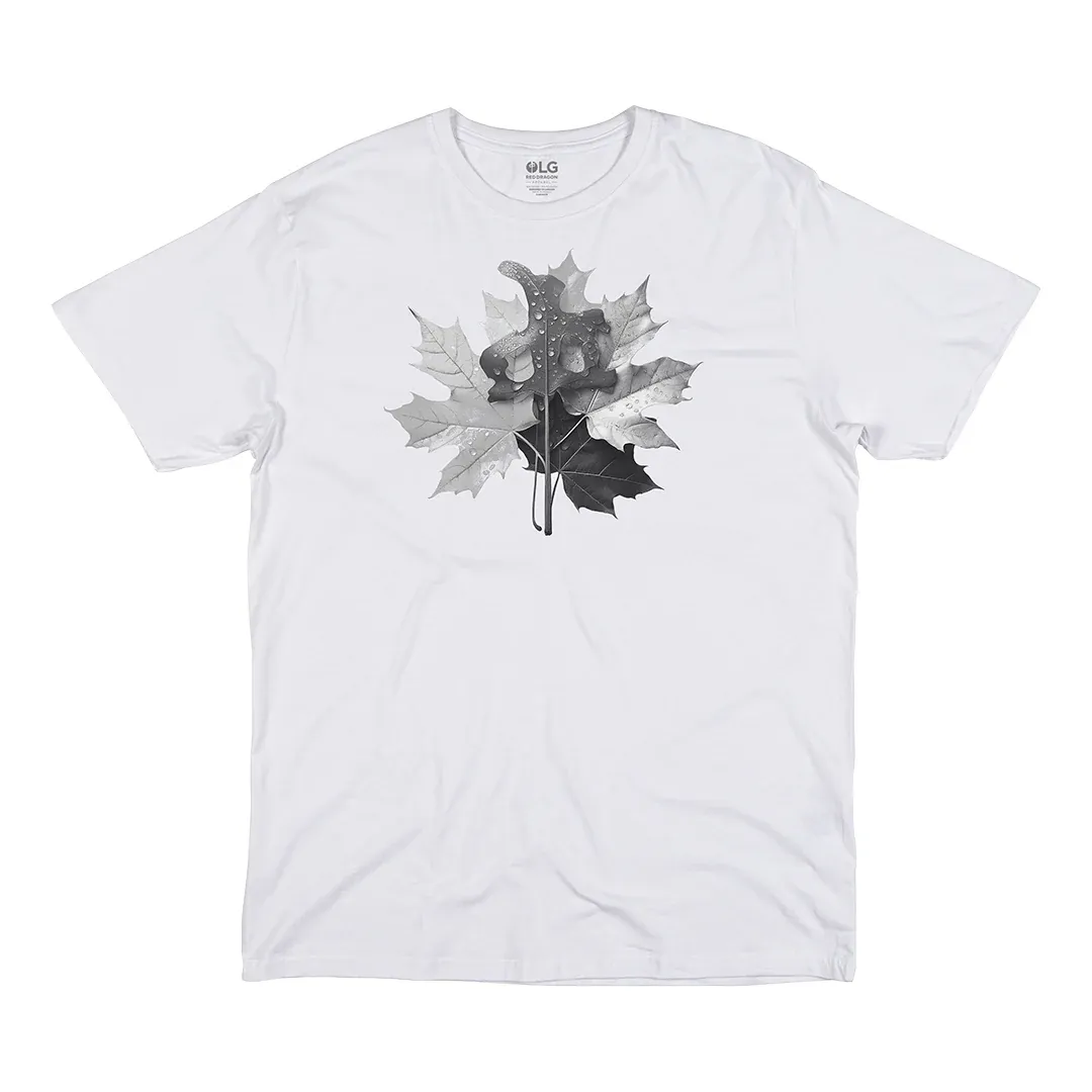 RDS Leaf Pile Tee - White