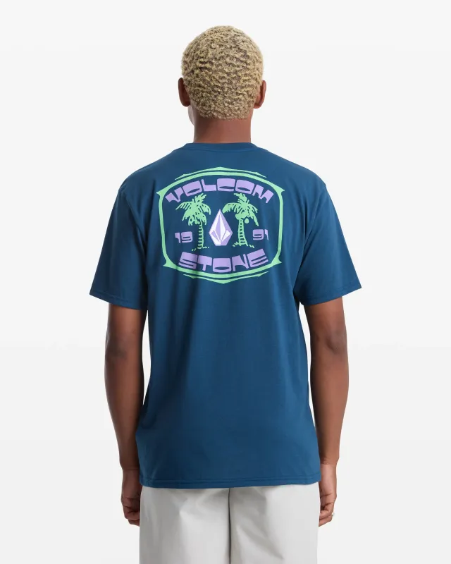 Volcom Fed Up Tee - Dust Bowl Indigo