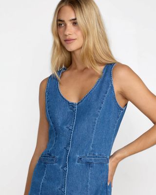 RVCA Lainey Mini Dress - Crystal Blue