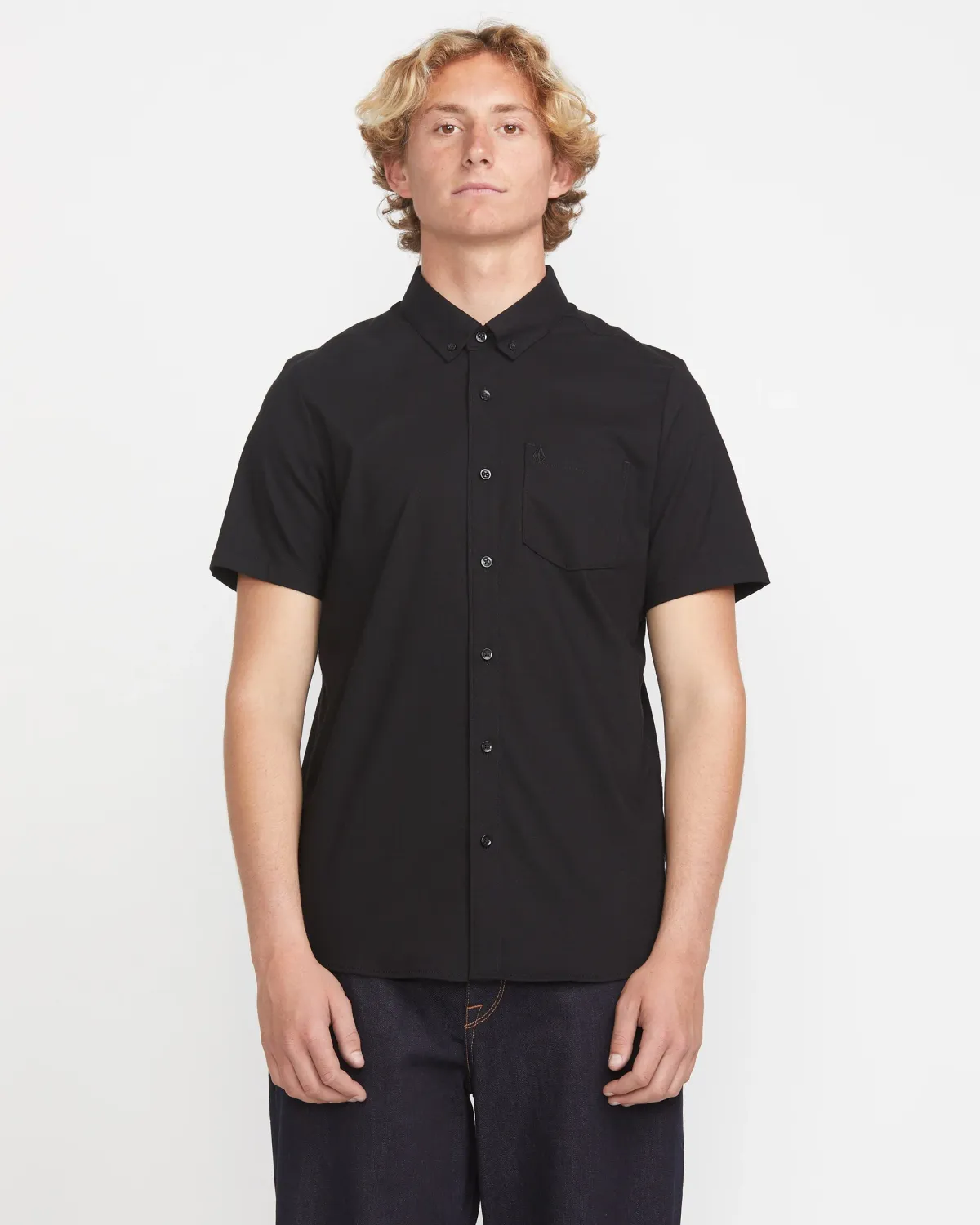 Volcom Everett Oxford S/S - New Black