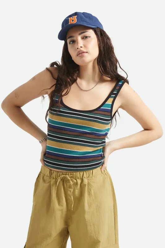 Brixton Ringer A-Tank - Multi Retro Stripe