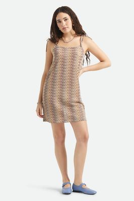 Brixton Cabana Mesh Tunic Dress - Multi Colour Zigzag