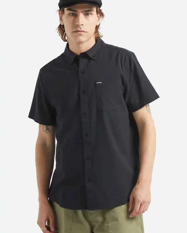 Brixton Sanford Oxford SS  Woven - Black