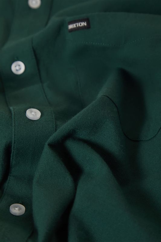 Brixton Sanford Oxford SS Woven - Primal Green