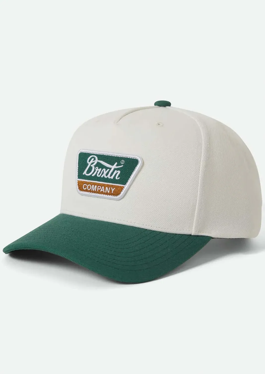 Brixton Linwood C Snapback - Off White/Primal Green