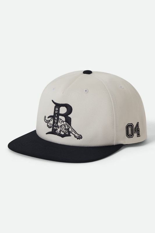 Brixton Predator Snapback - Off White/Black