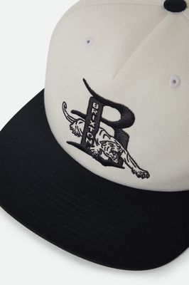 Brixton Predator Snapback - Off White/Black