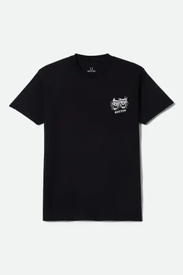 Brixton Smile Always Tee - Black Worn Wash