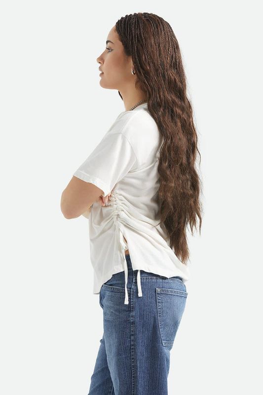 Brixton Carefree Cinch Tee - White
