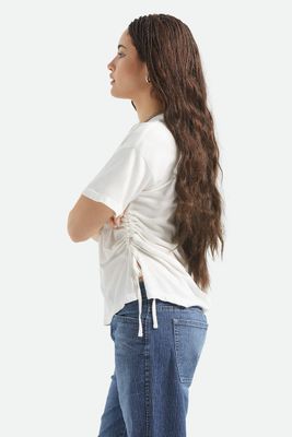 Brixton Carefree Cinch Tee - White