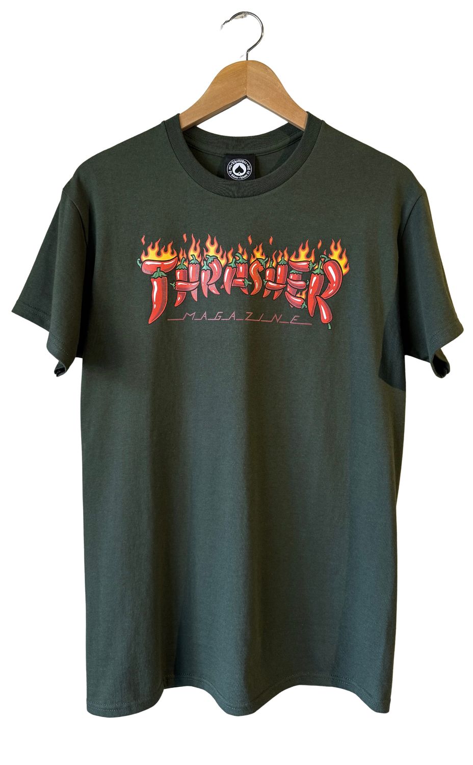 Thrasher Fuego Tee - Forest Green
