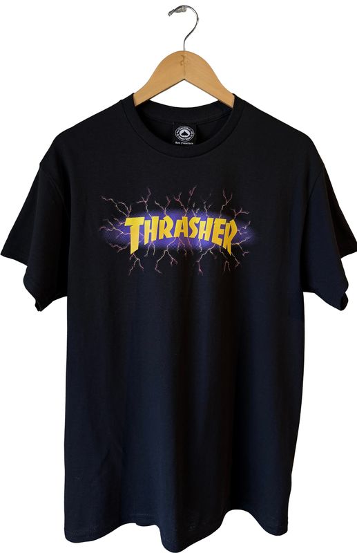 Thrasher Lightning Tee - Black