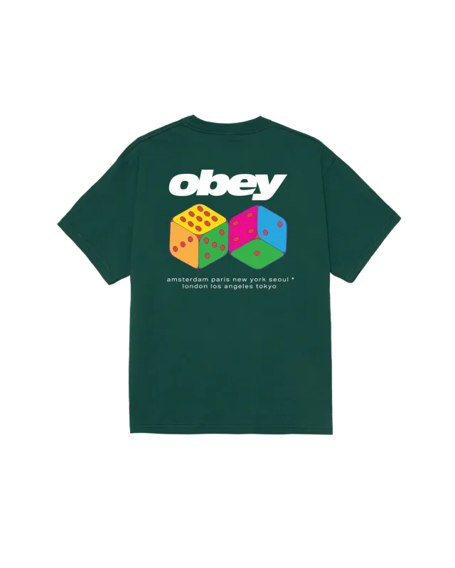 Obey Dice Tee - Rainforest