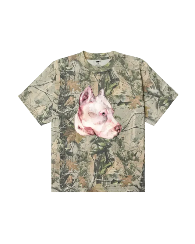 Obey Pit HW Tee - Leaf Camo