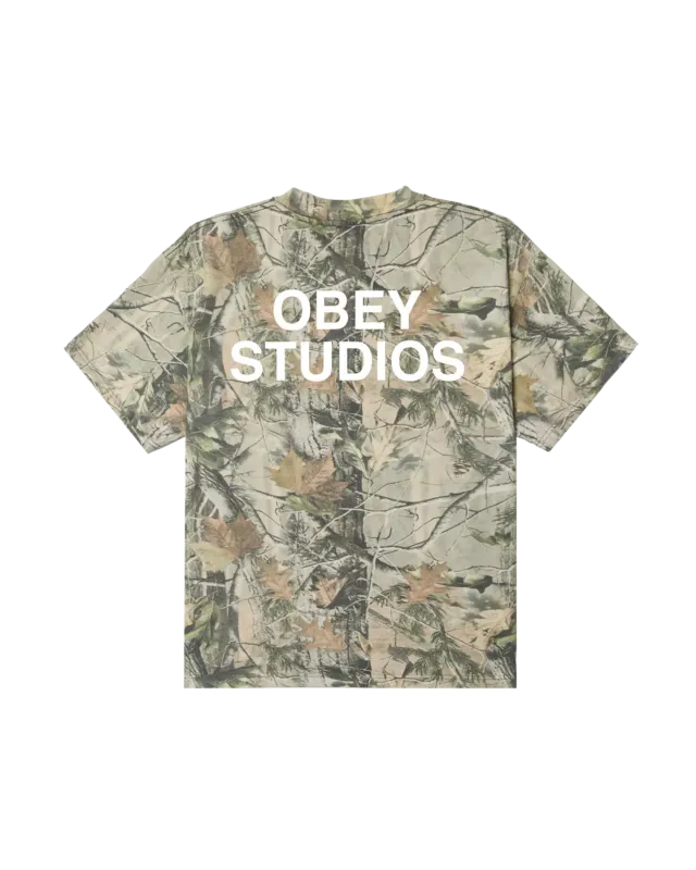 Obey Pit HW Tee - Leaf Camo