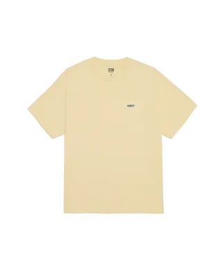 Obey Peep Hole Tee - Pale Yellow