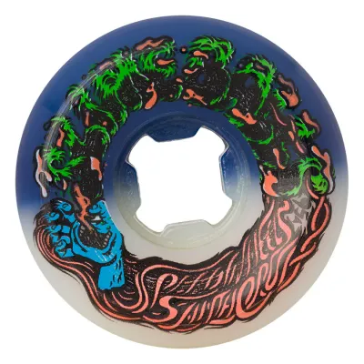 Slime Balls Wheels Hairballs 50-50 White/Blue 95A 53mm