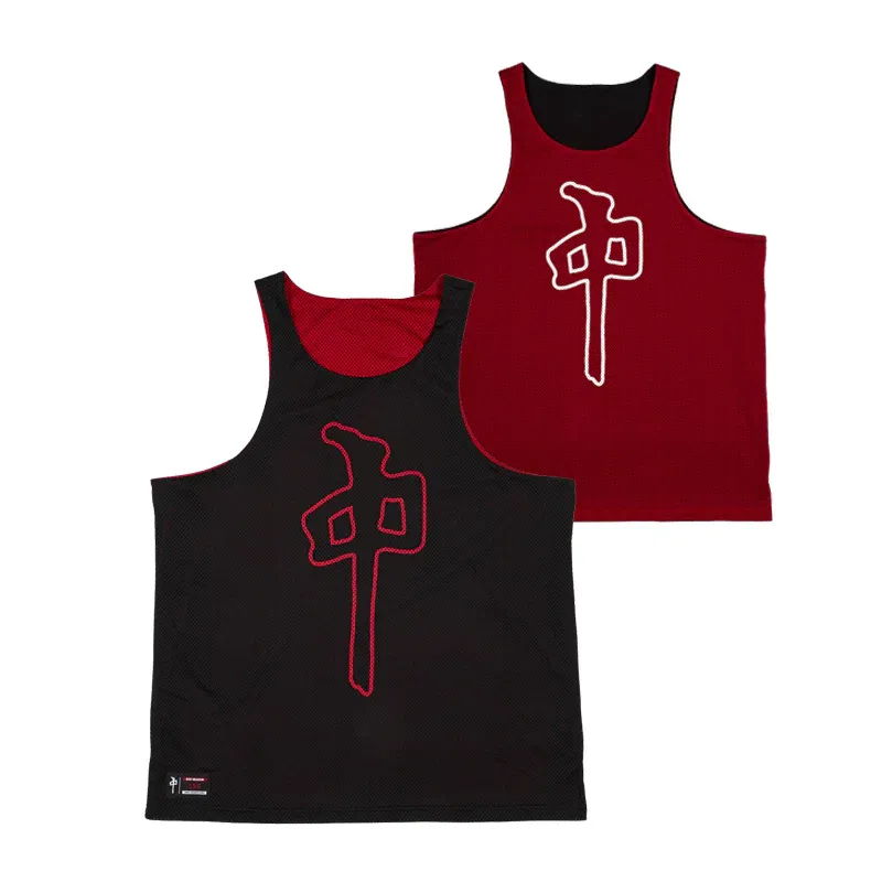 RDS Mesh Tank Grande Reversible - Black/Red