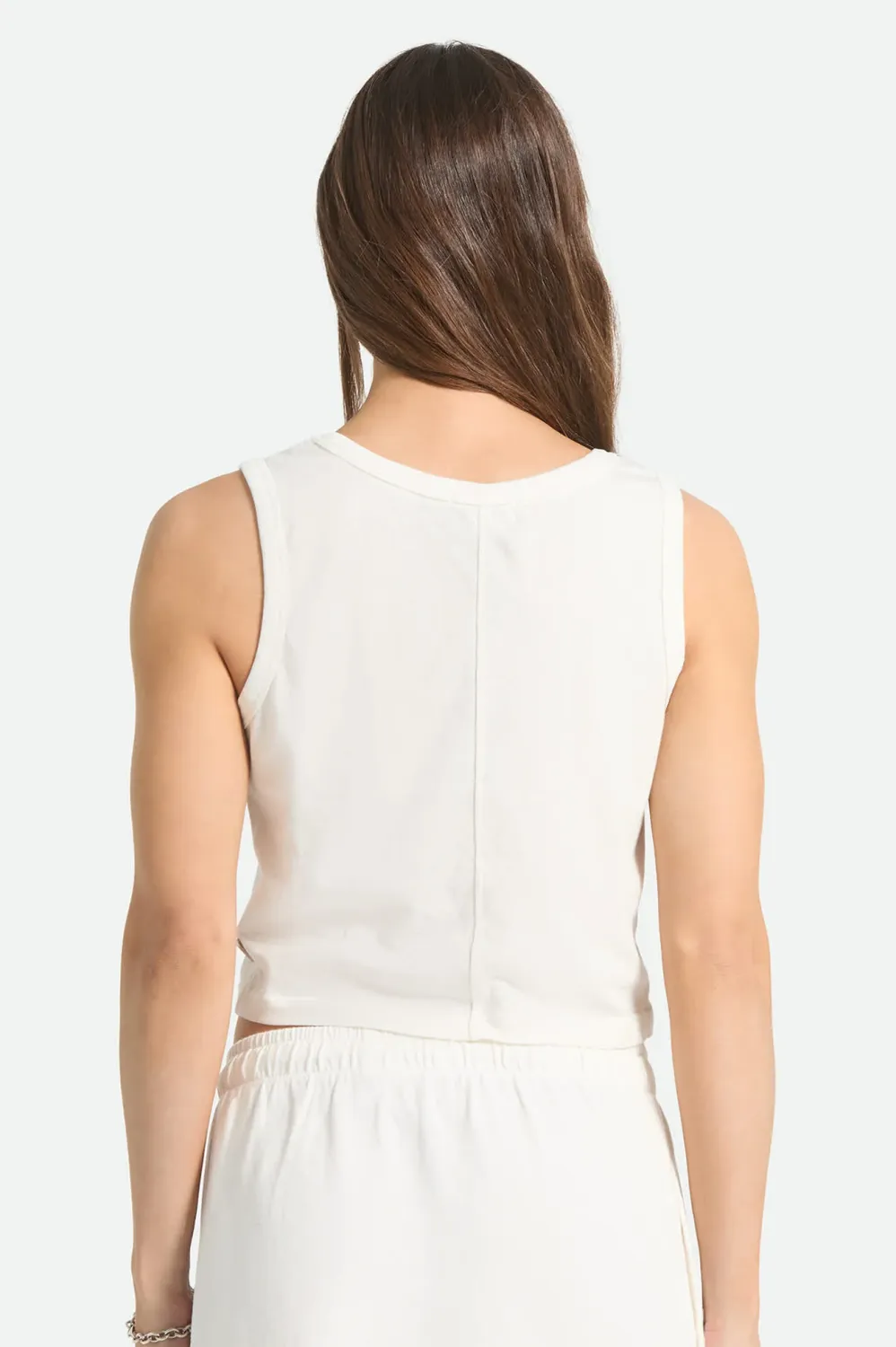 Brixton Carefree Cropped Tank - Off White