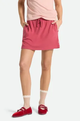 Brixton Carefree Lounge Skirt - Robust Red
