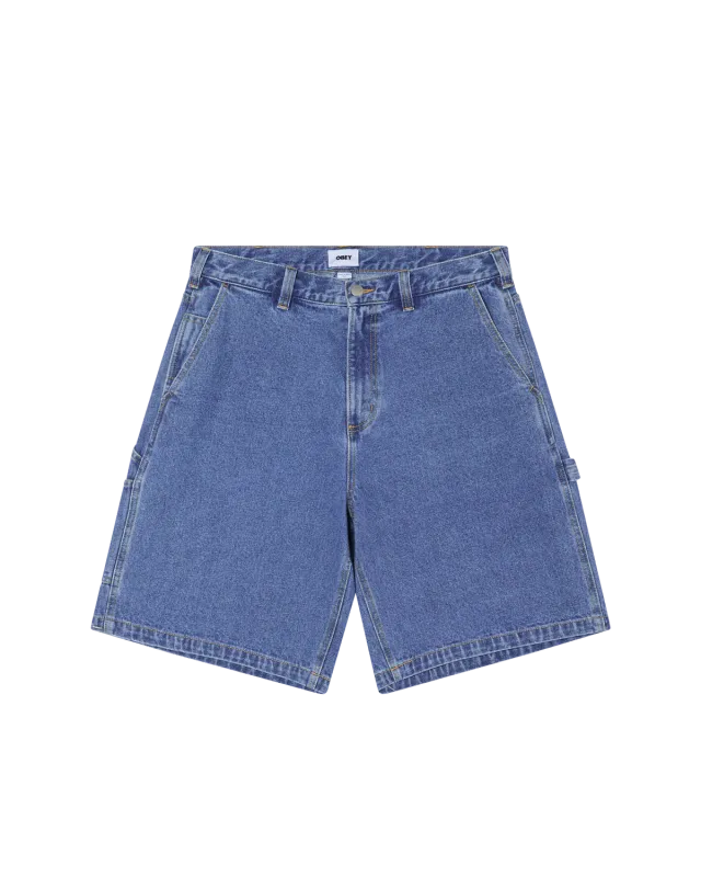 Obey Bigwig Denim Carpenter Short - Light Indigo Classic