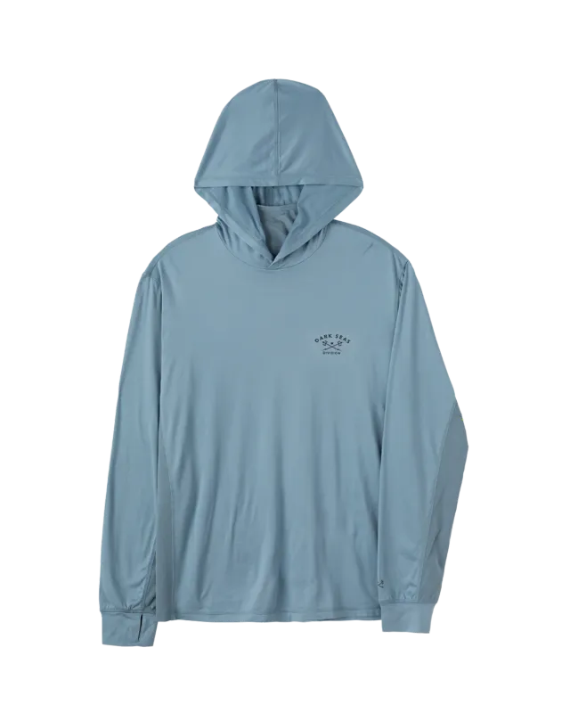 Dark Seas Bimini Hooded UV Tee - Blue